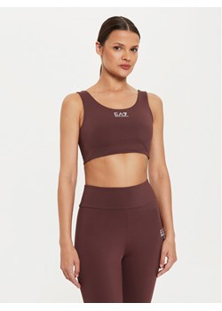 EA7 Emporio Armani Biustonosz sportowy 6DTH58 TJKLZ 1755 Brązowy ze sklepu MODIVO w kategorii Biustonosze - zdjęcie 182740871