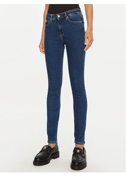 Calvin Klein Jeans Jeansy J20J224020 Granatowy Skinny Fit ze sklepu MODIVO w kategorii Jeansy damskie - zdjęcie 182740983