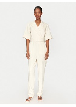 Marella Kombinezon Banana 2513241011 Biały Slim Fit ze sklepu MODIVO w kategorii Kombinezony damskie - zdjęcie 182741004