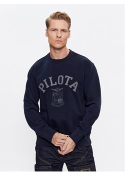 Aeronautica Militare Bluza 232FE1817F518 Granatowy Comfort Fit ze sklepu MODIVO w kategorii Bluzy męskie - zdjęcie 182741222
