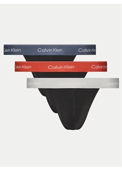 Calvin Klein Underwear Komplet 3 par stringów LV00NB4386 Czarny ze sklepu MODIVO w kategorii Majtki męskie - zdjęcie 182741331