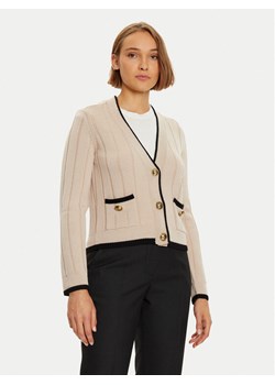 Luisa Spagnoli Kardigan Mozione 58437 Beżowy Regular Fit ze sklepu MODIVO w kategorii Swetry damskie - zdjęcie 182741382