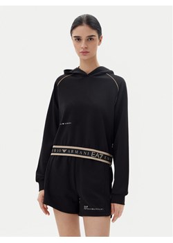EA7 Emporio Armani Bluza 7W000277 AF12501 UC001 Czarny Regular Fit ze sklepu MODIVO w kategorii Bluzy damskie - zdjęcie 182741530