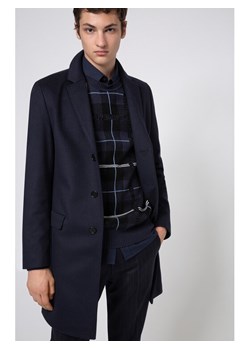 Hugo Płaszcz wełniany Migor2041 50438437 Granatowy Slim Fit ze sklepu MODIVO w kategorii Płaszcze męskie - zdjęcie 182741710