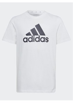 adidas T-Shirt Essentials Big Logo Cotton T-Shirt IB1670 Biały Regular Fit - id: 0000302307494 - marki adidas - 182741760 adidas T-Shirt Essentials Big Logo Cotton T-Shirt IB1670 Biały Regular Fit ze sklepu MODIVO w kategorii T-shirty chłopięce - zdjęcie 182741760