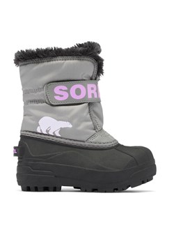 Sorel Śniegowce Snow Commander™ 2114101062 Szary ze sklepu MODIVO w kategorii Buty zimowe dziecięce - zdjęcie 182741792