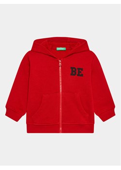 United Colors Of Benetton Bluza 3J68G5023 Czerwony Regular Fit ze sklepu MODIVO w kategorii Bluzy chłopięce - zdjęcie 182741852