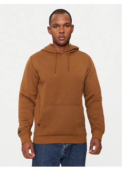 INDICODE Bluza Yalom 55-677 Brązowy Regular Fit ze sklepu MODIVO w kategorii Bluzy męskie - zdjęcie 182741863