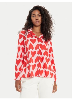United Colors Of Benetton Koszulka piżamowa 3MR73M05V Czerwony Regular Fit ze sklepu MODIVO w kategorii Piżamy damskie - zdjęcie 182741924