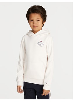 Tommy Hilfiger Bluza Logo Print KB0KB09193 Biały Regular Fit ze sklepu MODIVO w kategorii Bluzy chłopięce - zdjęcie 182741980