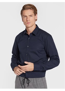 Hugo Koszula Elisha02 50479396 Granatowy Extra Slim Fit ze sklepu MODIVO w kategorii Koszule męskie - zdjęcie 182742010