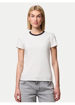 Pieces T-Shirt May 17154483 Biały Slim Fit ze sklepu MODIVO w kategorii Bluzki damskie - zdjęcie 182742094