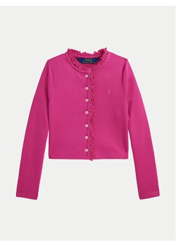 Polo Ralph Lauren Kardigan 312952700002 Różowy Regular Fit ze sklepu MODIVO w kategorii Swetry dziewczęce - zdjęcie 182742132