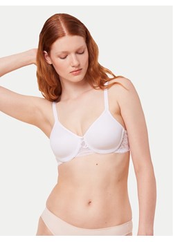 Triumph Biustonosz z fiszbiną Modern Lace 10215960 Biały ze sklepu MODIVO w kategorii Biustonosze - zdjęcie 182742160
