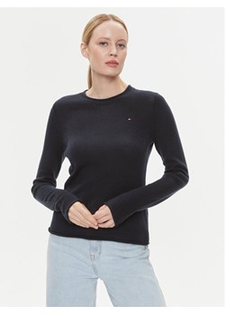 Tommy Hilfiger Sweter WW0WW40264 Granatowy Regular Fit ze sklepu MODIVO w kategorii Swetry damskie - zdjęcie 182742242