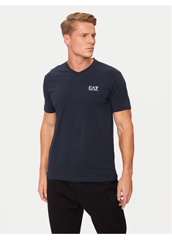 EA7 Emporio Armani T-Shirt 8NPT27 PJVQZ 1562 Granatowy Regular Fit ze sklepu MODIVO w kategorii T-shirty męskie - zdjęcie 182742331