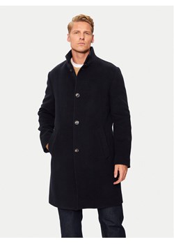 Tommy Hilfiger Płaszcz wełniany MW0MW37956 Granatowy Regular Fit ze sklepu MODIVO w kategorii Płaszcze męskie - zdjęcie 182742433