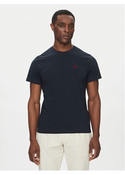 Barbour T-Shirt Essential Sports MTS0331NY91 Granatowy Tailored Fit ze sklepu MODIVO w kategorii T-shirty męskie - zdjęcie 182742441