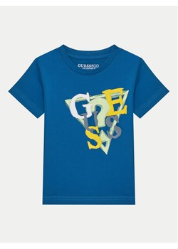 Guess T-Shirt N5GI10 K8HM4 Niebieski Regular Fit - id: 0000304855924 - marki Guess - 182742963 Guess T-Shirt N5GI10 K8HM4 Niebieski Regular Fit ze sklepu MODIVO w kategorii T-shirty chłopięce - zdjęcie 182742963