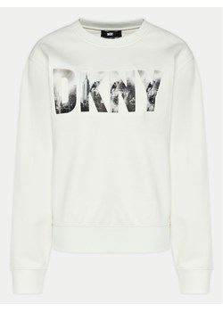DKNY Bluza P4AHASID Biały Regular Fit ze sklepu MODIVO w kategorii Bluzy damskie - zdjęcie 182743084