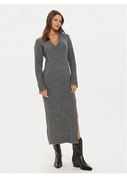 Liu Jo Sukienka dzianinowa WF4532 MA57P Szary Slim Fit ze sklepu MODIVO w kategorii Sukienki - zdjęcie 182743101