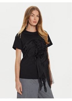 TWINSET T-Shirt 242AT2121 Czarny Regular Fit ze sklepu MODIVO w kategorii Bluzki damskie - zdjęcie 182743203