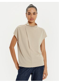 OUI Bluzka 89862 Beżowy Regular Fit ze sklepu MODIVO w kategorii Bluzki damskie - zdjęcie 182743450