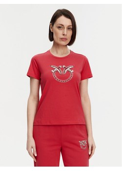 PINKO T-Shirt Quentin 100535 A2G7 Czerwony Regular Fit ze sklepu MODIVO w kategorii Bluzki damskie - zdjęcie 182743594
