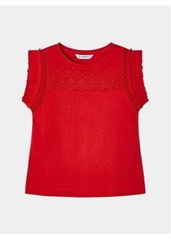 Mayoral Top 3094 Czerwony Regular Fit ze sklepu MODIVO w kategorii Bluzki dziewczęce - zdjęcie 182743612