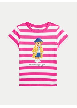 Polo Ralph Lauren T-Shirt 312957378001 Różowy Regular Fit ze sklepu MODIVO w kategorii Bluzki dziewczęce - zdjęcie 182743691