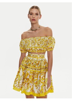 Dolce&Gabbana Top F755RT HH5BA Żółty Regular Fit ze sklepu MODIVO w kategorii Bluzki damskie - zdjęcie 182743792
