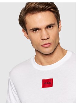 Hugo T-Shirt Diragolino 212 50447978 Biały Regular Fit ze sklepu MODIVO w kategorii T-shirty męskie - zdjęcie 182743793