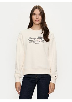 Tommy Hilfiger Bluza Modern WW0WW43574 Biały Regular Fit ze sklepu MODIVO w kategorii Bluzy damskie - zdjęcie 182743832