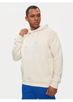 adidas Bluza adicolor Classics Trefoil IM9408 Écru Regular Fit ze sklepu MODIVO w kategorii Bluzy męskie - zdjęcie 182743862