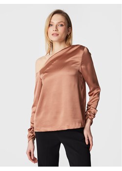 Notes Du Nord Bluzka Frances 13010 Brązowy Regular Fit ze sklepu MODIVO w kategorii Bluzki damskie - zdjęcie 182743870