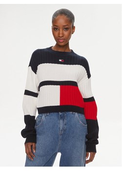 Tommy Jeans Sweter Colorblock Badge DW0DW18117 Kolorowy Regular Fit ze sklepu MODIVO w kategorii Swetry damskie - zdjęcie 182743924