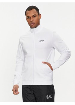 EA7 Emporio Armani Bluza 3DPM61 PJ05Z 1100 Biały Regular Fit ze sklepu MODIVO w kategorii Bluzy męskie - zdjęcie 182743941