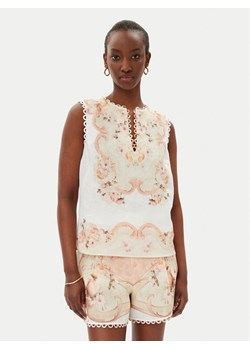 TWINSET Top 251TT2442 Beżowy Regular Fit ze sklepu MODIVO w kategorii Bluzki damskie - zdjęcie 182744182