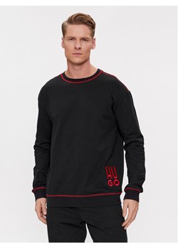 Hugo Bluza Logo 50510524 Czarny Relaxed Fit ze sklepu MODIVO w kategorii Bluzy męskie - zdjęcie 182744210