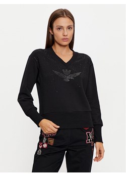 Aeronautica Militare Bluza 242FE1969DF541 Czarny Regular Fit ze sklepu MODIVO w kategorii Bluzy damskie - zdjęcie 182744594