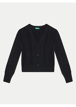 United Colors Of Benetton Kardigan 1370C601Q Czarny Regular Fit ze sklepu MODIVO w kategorii Swetry dziewczęce - zdjęcie 182744602
