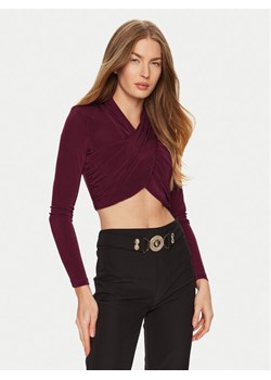 BARDOT Bluzka 58746TB Bordowy Slim Fit ze sklepu MODIVO w kategorii Bluzki damskie - zdjęcie 182744744
