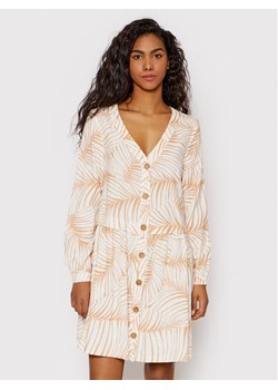 Roxy Sukienka koszulowa Wishing Girl ERJWD03628 Biały Regular Fit ze sklepu MODIVO w kategorii Sukienki - zdjęcie 182744823