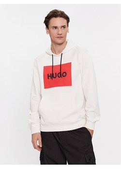 Hugo Bluza Duratschi223 50473168 Écru Regular Fit ze sklepu MODIVO w kategorii Bluzy męskie - zdjęcie 182745081