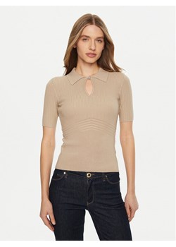 Guess Sweter W5RR10 Z2Y72 Beżowy Regular Fit ze sklepu MODIVO w kategorii Swetry damskie - zdjęcie 182745134