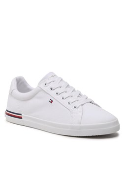 Tommy Hilfiger Tenisówki Essential Stripes Sneaker FW0FW06954 Biały ze sklepu MODIVO w kategorii Trampki damskie - zdjęcie 182745154