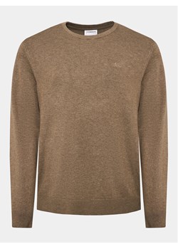 Lindbergh Sweter 30-80043 Brązowy Slim Fit ze sklepu MODIVO w kategorii Swetry męskie - zdjęcie 182745193
