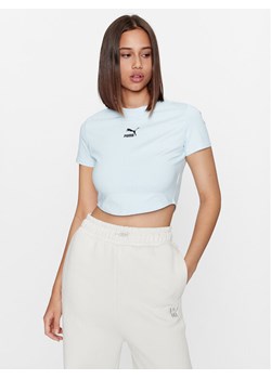 Puma T-Shirt Dare To 621435 Niebieski Slim Fit ze sklepu MODIVO w kategorii Bluzki damskie - zdjęcie 182745244