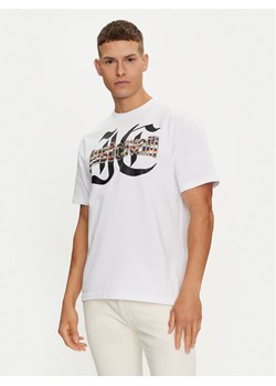 Just Cavalli T-Shirt 76OAHG12 Biały Regular Fit ze sklepu MODIVO w kategorii T-shirty męskie - zdjęcie 182745424