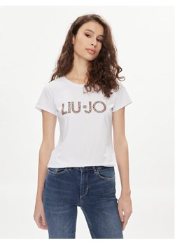 Liu Jo T-Shirt VA4105 JS003 Biały Regular Fit ze sklepu MODIVO w kategorii Bluzki damskie - zdjęcie 182745433